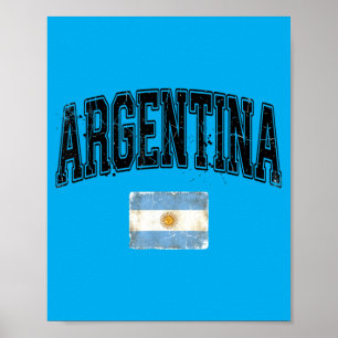 Argentina Flag Argentina Gift Hispanic Heritage Poster