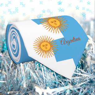 Argentina Flag & Argentina Sol business /sports Tie