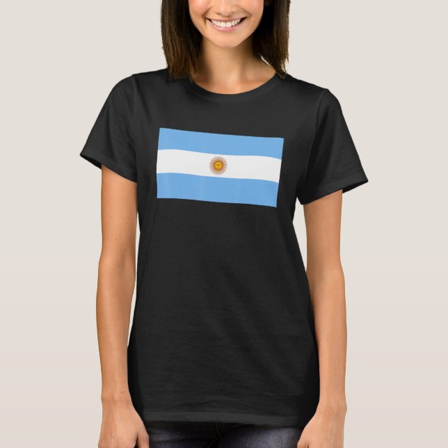 Argentina Flag Argentine Pride Funny Speech of Arg T-Shirt (Front)