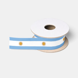 Argentina Flag Argentinian Patriotic Satin Ribbon