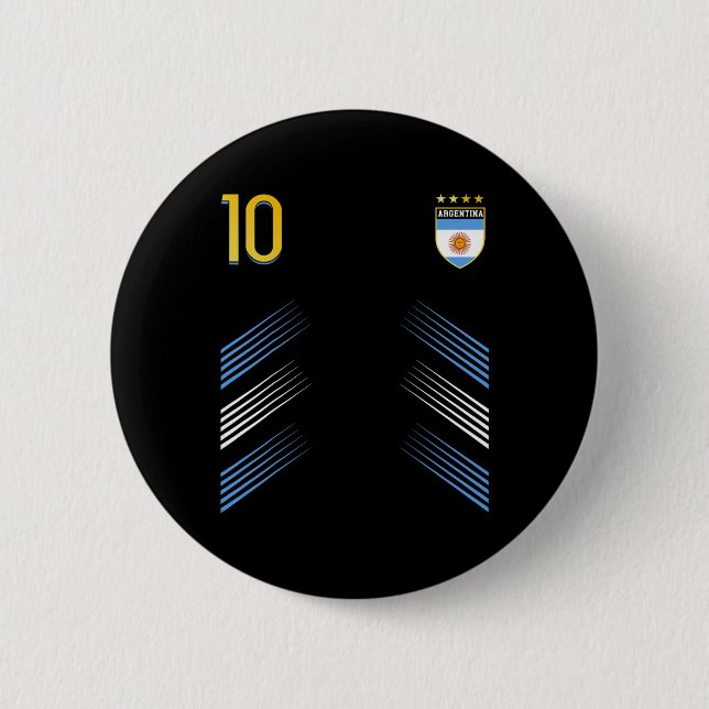 Argentina Flag Argentinian Pride Lovers  6 Cm Round Badge (Front)