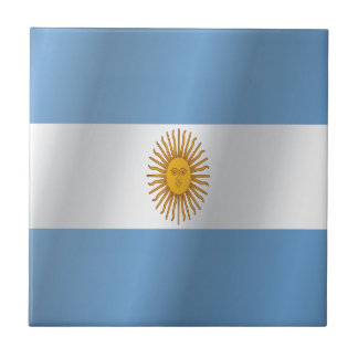 Argentina flag ceramic tile