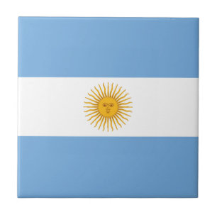Argentina flag ceramic tile