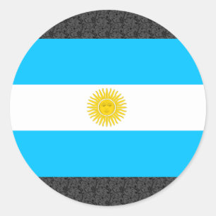Argentina Flag Classic Round Sticker
