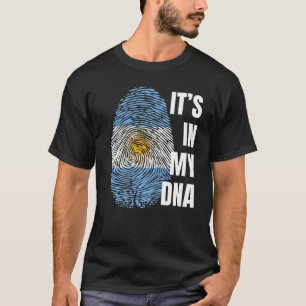 Argentina Flag Dna Fingerprint Argentina T-Shirt