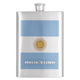 Argentina Flag Elegant Patriotic Hip Flask