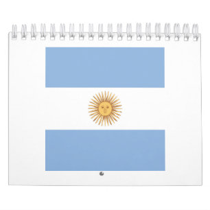 Argentina Flag Emblem Calendar