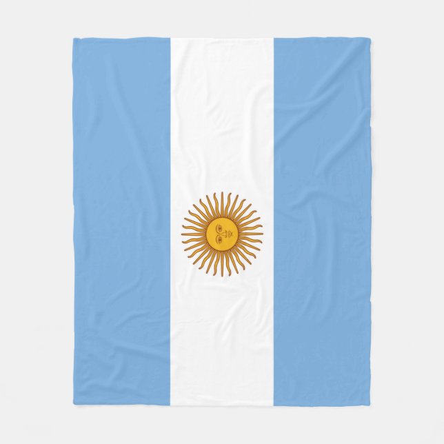 Argentina flag Fleece Blanket (Front)