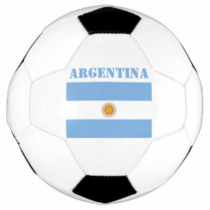 Argentina Flag Footballs Soccer Argentine Blue Ball