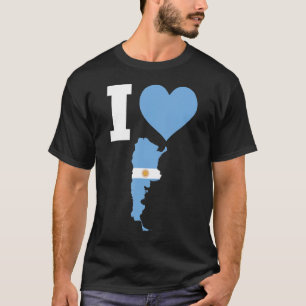 Argentina Flag for Argentina I Love Argentina T-Shirt