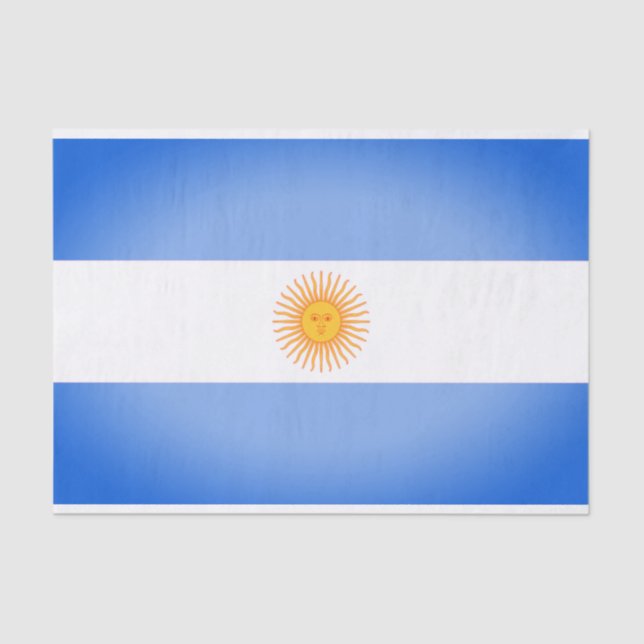 Argentina Flag Gift Tissue Paper (Front)