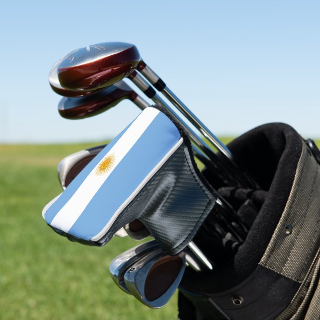 Argentina flag golf head cover (In Situ)