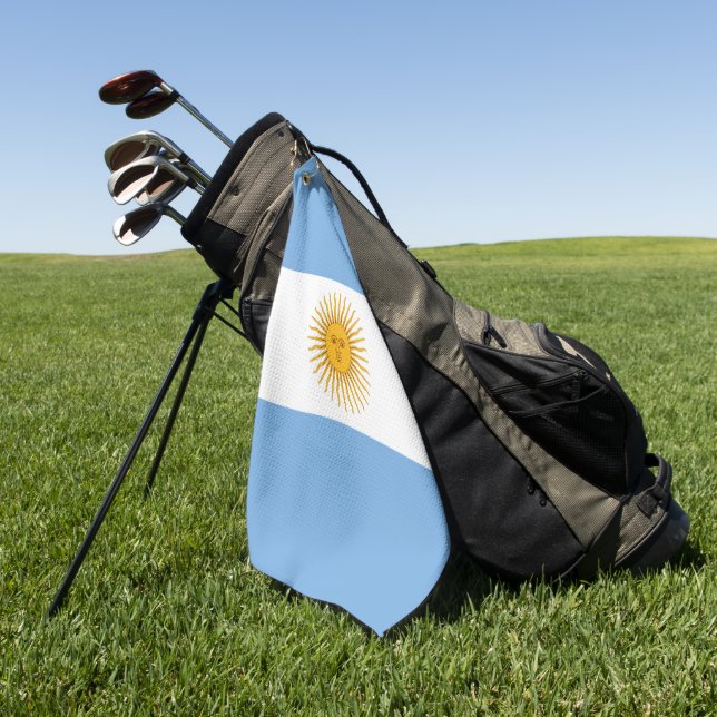 Argentina flag golf towel (Green)