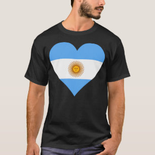 Argentina Flag Heart Argentina  Love Argentina T-Shirt