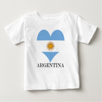 Argentina flag heart