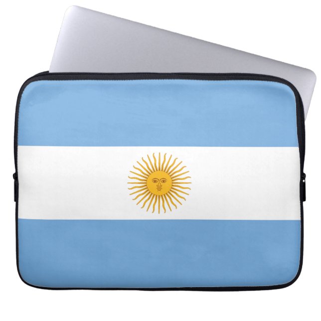 Argentina flag laptop sleeve (Front)