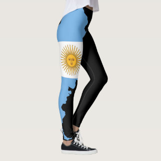 Argentina Flag Leggings - Custom Messi Fan Gift