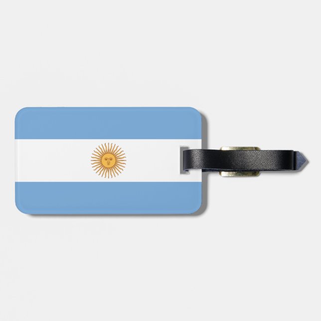 Argentina Flag Luggage Tag (Back Horizontal)