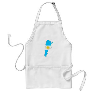 Argentina flag map standard apron