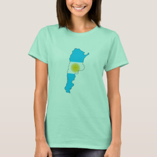Argentina flag map T-Shirt