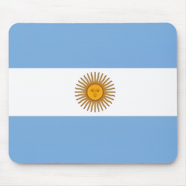 Argentina Flag Mouse Carpet Pad (Front)