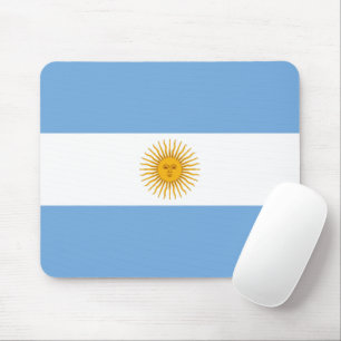 Argentina flag mouse pad