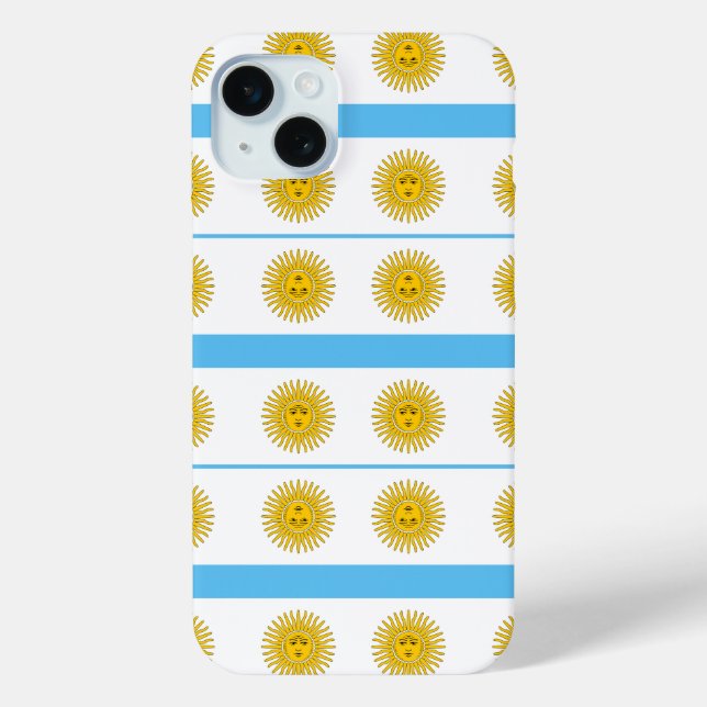 Argentina flag pattern Case-Mate iPhone case (Back)