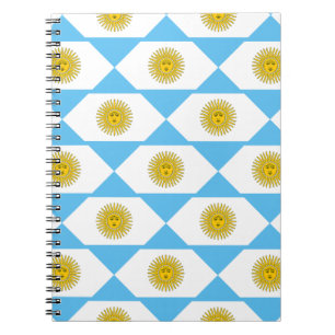Argentina flag pattern notebook