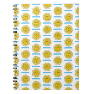 Argentina flag pattern notebook