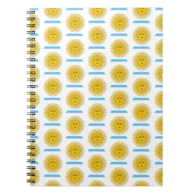 Argentina flag pattern notebook (Front)