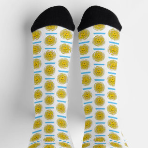 Argentina flag pattern socks