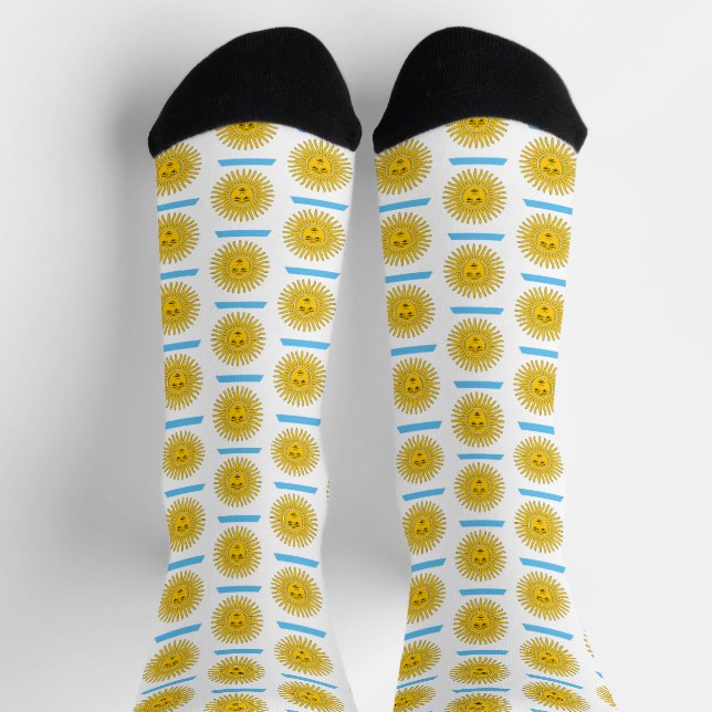 Argentina flag pattern socks (Top)