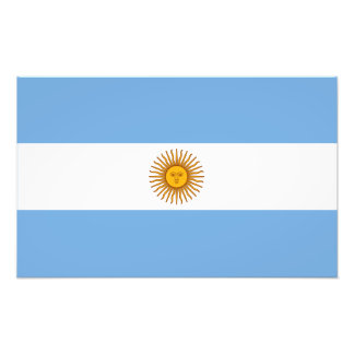 Argentina Flag Photo Print
