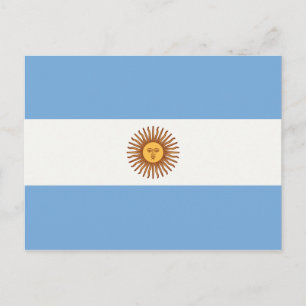 ARGENTINA FLAG POSTCARD