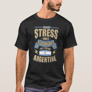 Argentina Flag Proud Argentines Men & Women   T-Shirt