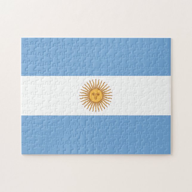 Argentina Flag Puzzle (Horizontal)