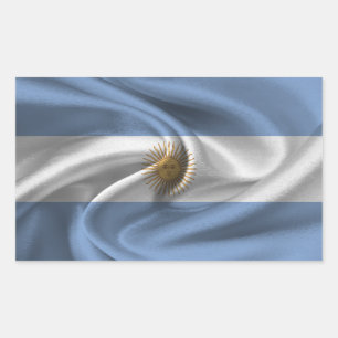 Argentina Flag Rectangular Sticker