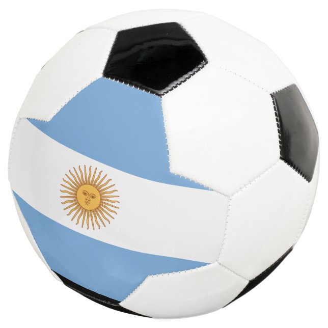 Argentina Flag soccer ball (Three Quarter)