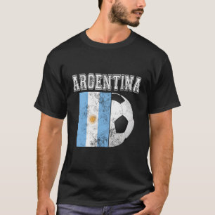 Argentina Flag Soccer Futbol Football T-Shirt