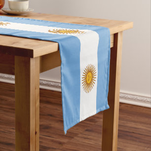 Argentina flag & Sports fan house decor /Argentina Short Table Runner