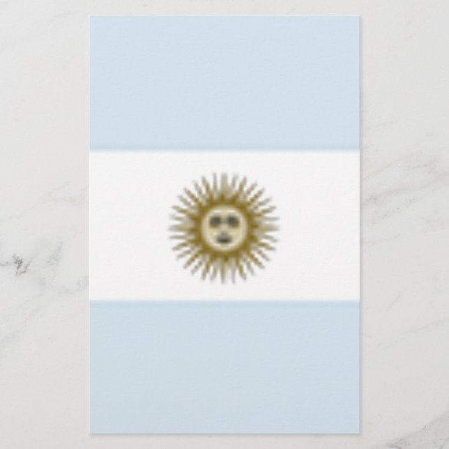 Argentina Flag Stationery (Front)