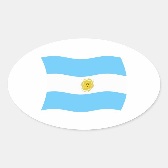 Argentina Flag Sticker (Front)