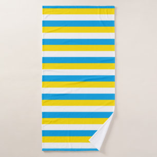 argentina flag stripes country symbol blue white y bath towel