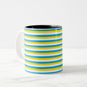 argentina flag stripes country symbol blue white y Two-Tone coffee mug
