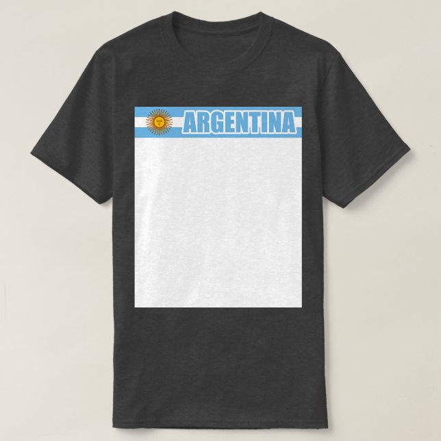 Argentina flag T-Shirt (Design Front)