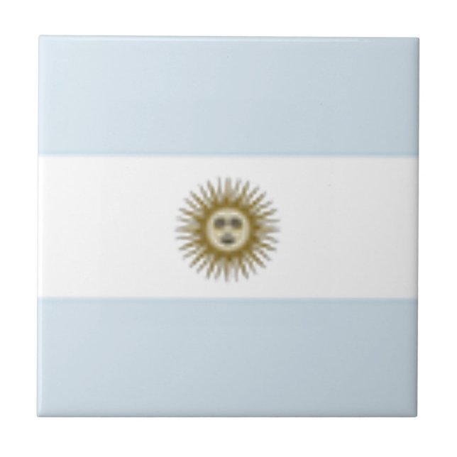 Argentina Flag Tile (Front)