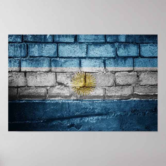 Argentina flag wall poster (Front)