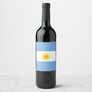 Argentina Flag Wine Label