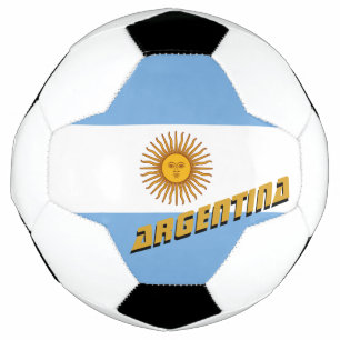 Argentina Football & Argentina Flag / Sports Soccer Ball