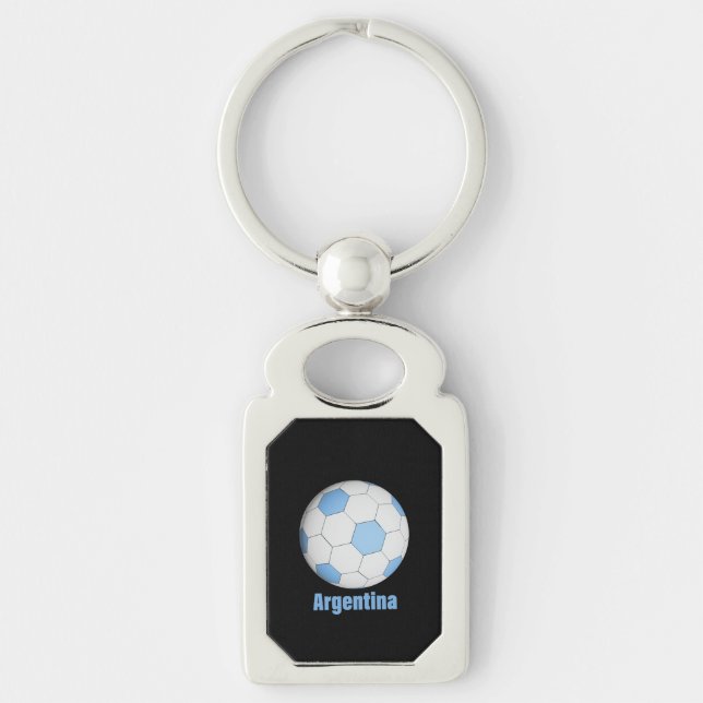 Argentina Football Key Ring (Front)